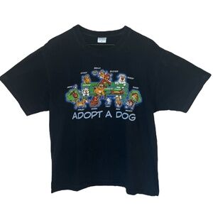 Vintage Y2K Crazy Shirts Hawaii Original Adopt A Dog Collab T Shirt M